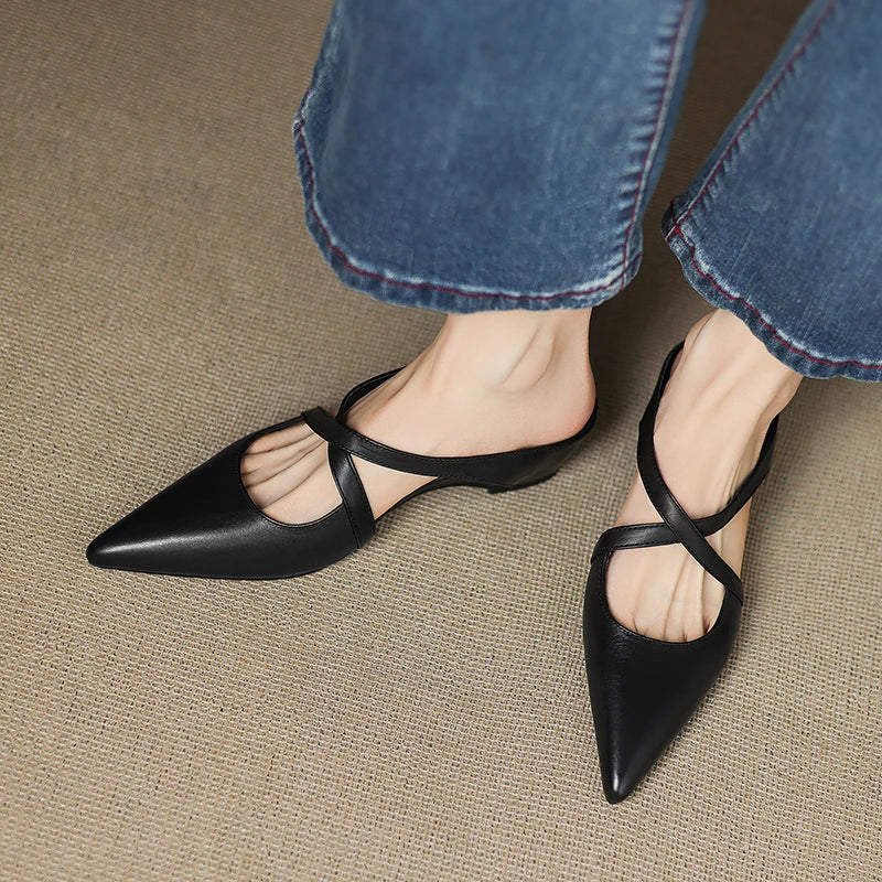 Aluna™ | Mules in Vera Pelle
