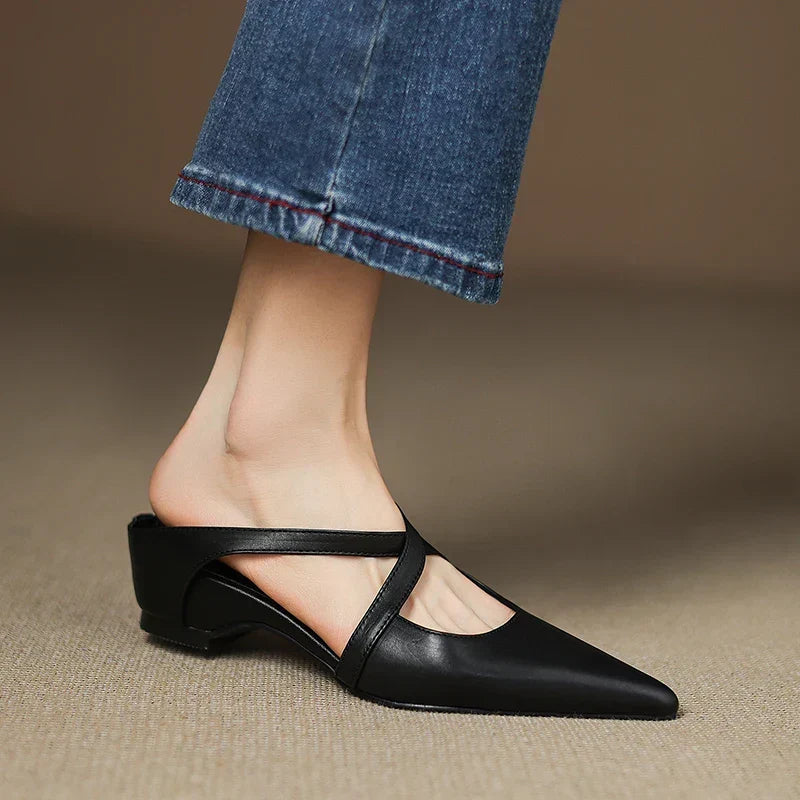 Aluna™ | Mules in Vera Pelle
