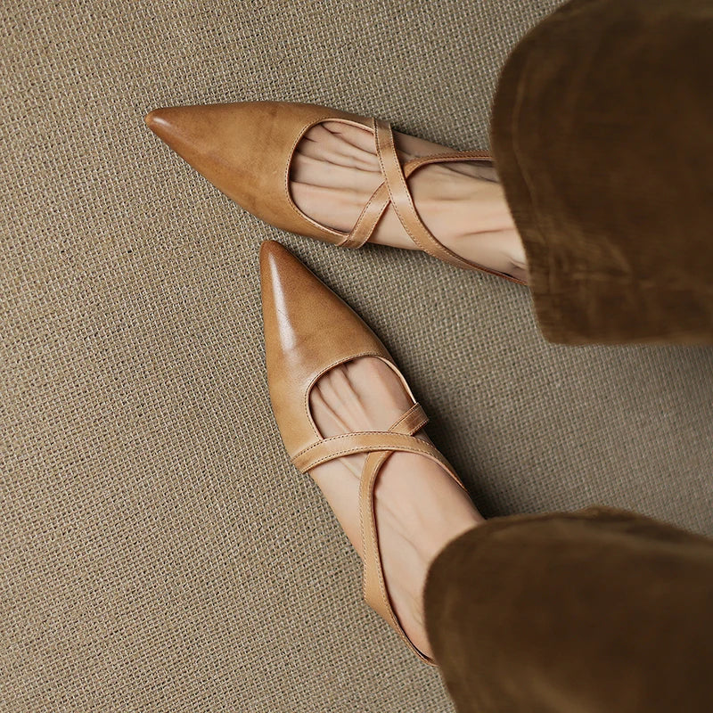 Aluna™ | Mules in Vera Pelle