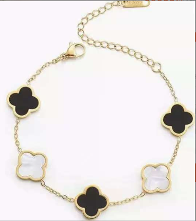 Silver Clover Bracelet