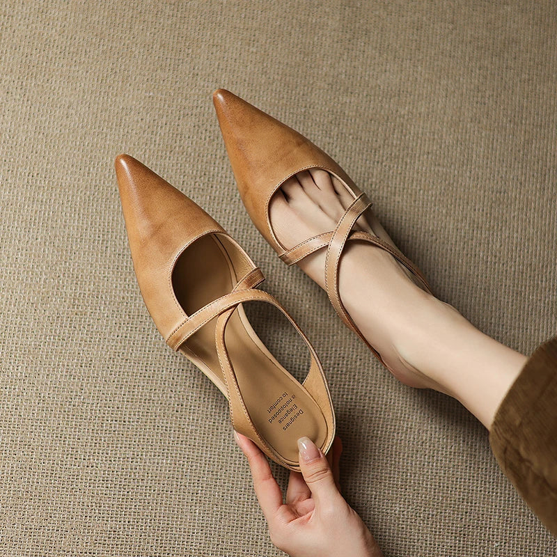 Aluna™ | Mules in Vera Pelle
