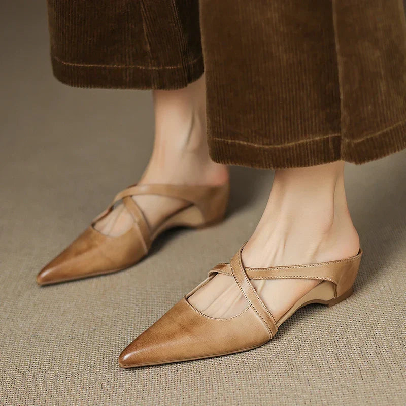 Aluna™ | Mules in Vera Pelle