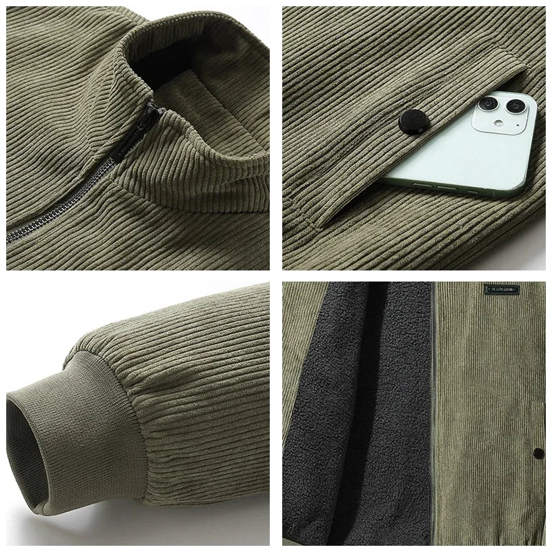 Ludo | cord jacket with fleece lining