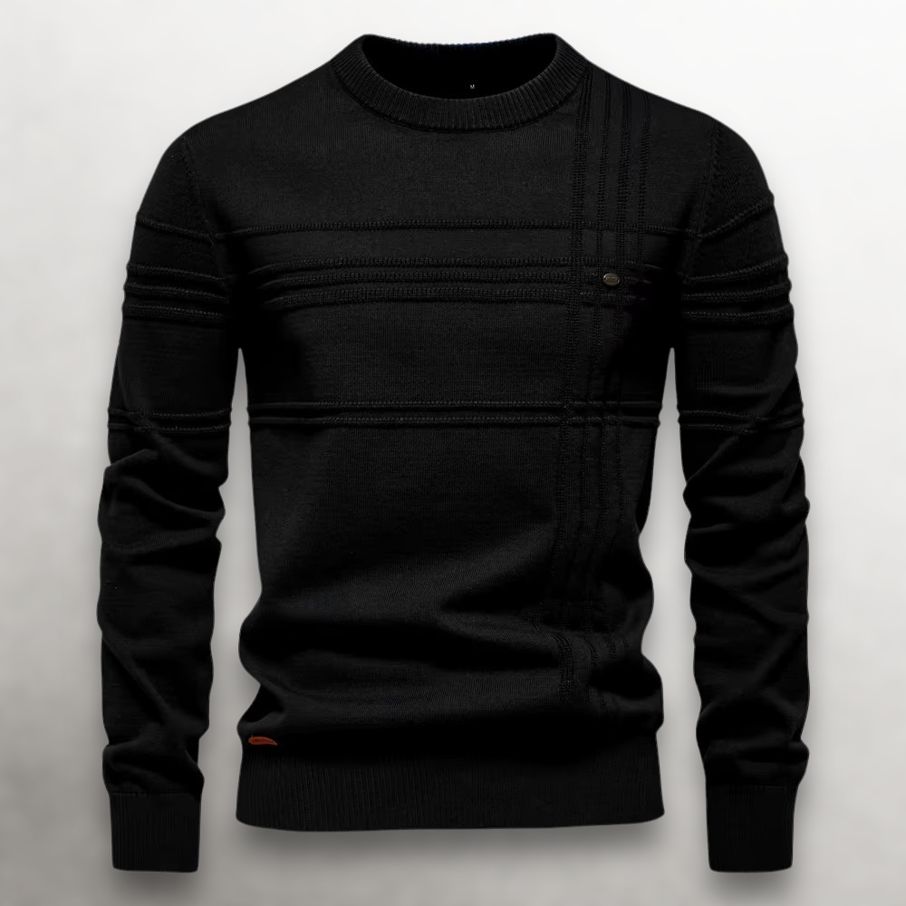 JAMIE KNIT JUMPER | CLASSIC GRID DETAIL