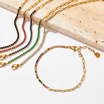 FAE Paperclip & Tennis Bracelet