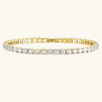 Elegant Silver Tennis Bracelet