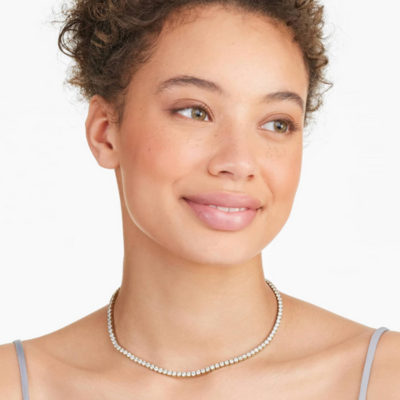 Classic Gold Tennis Necklace