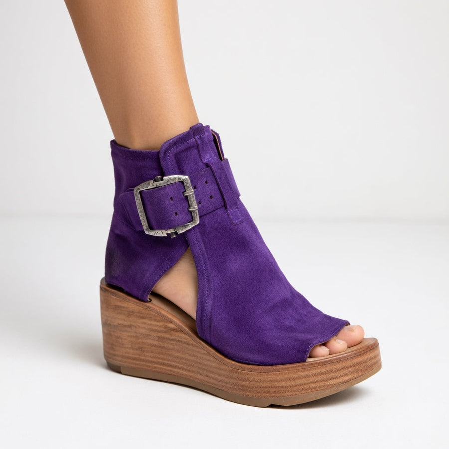 TERESA | STIVALETTI CON ZEPPA OPEN-TOE