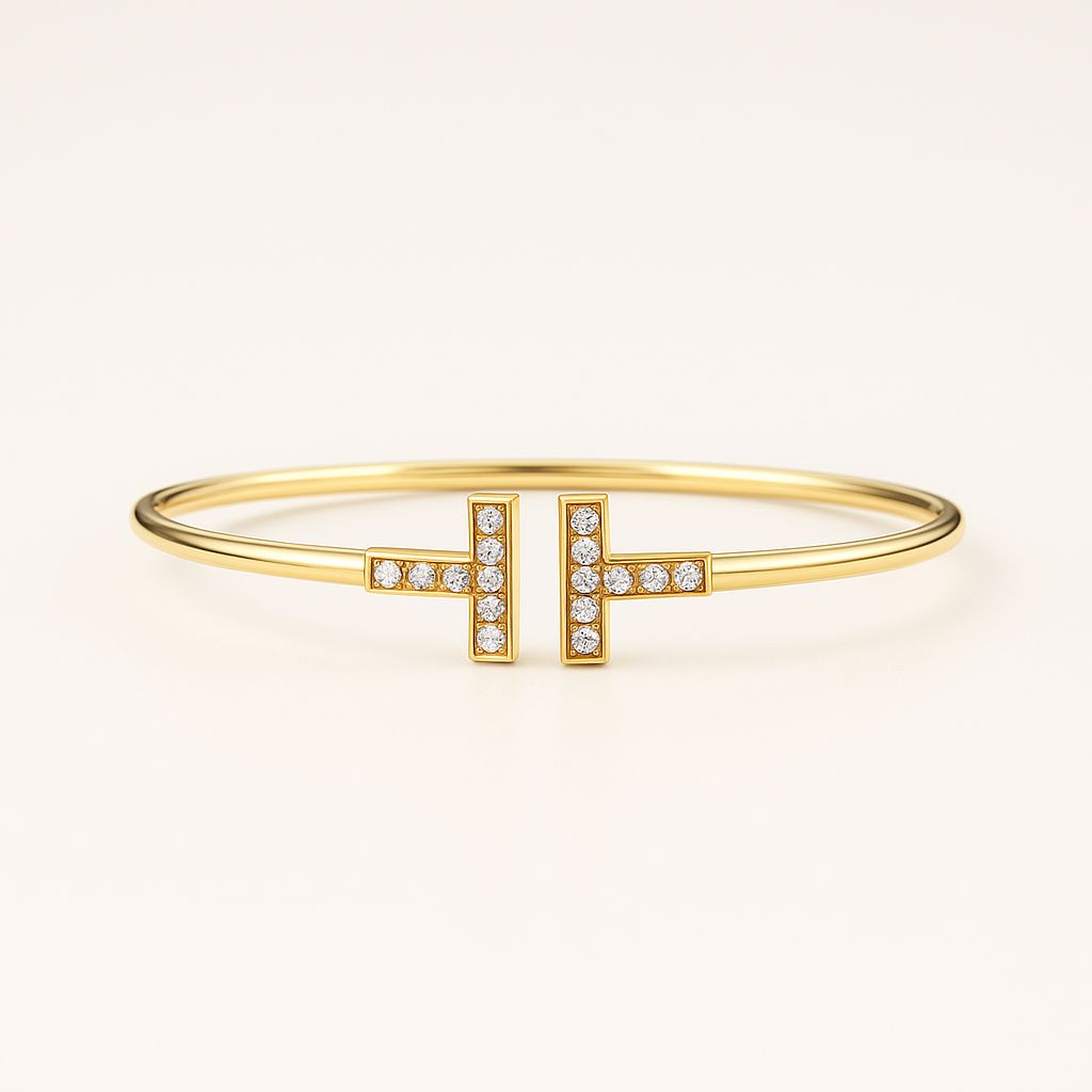 TESS 'T' Charm Bracelet