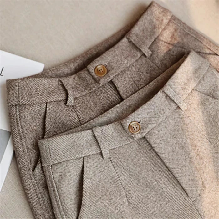 CUSTOM PURE WOOL ELEGANT PANTS