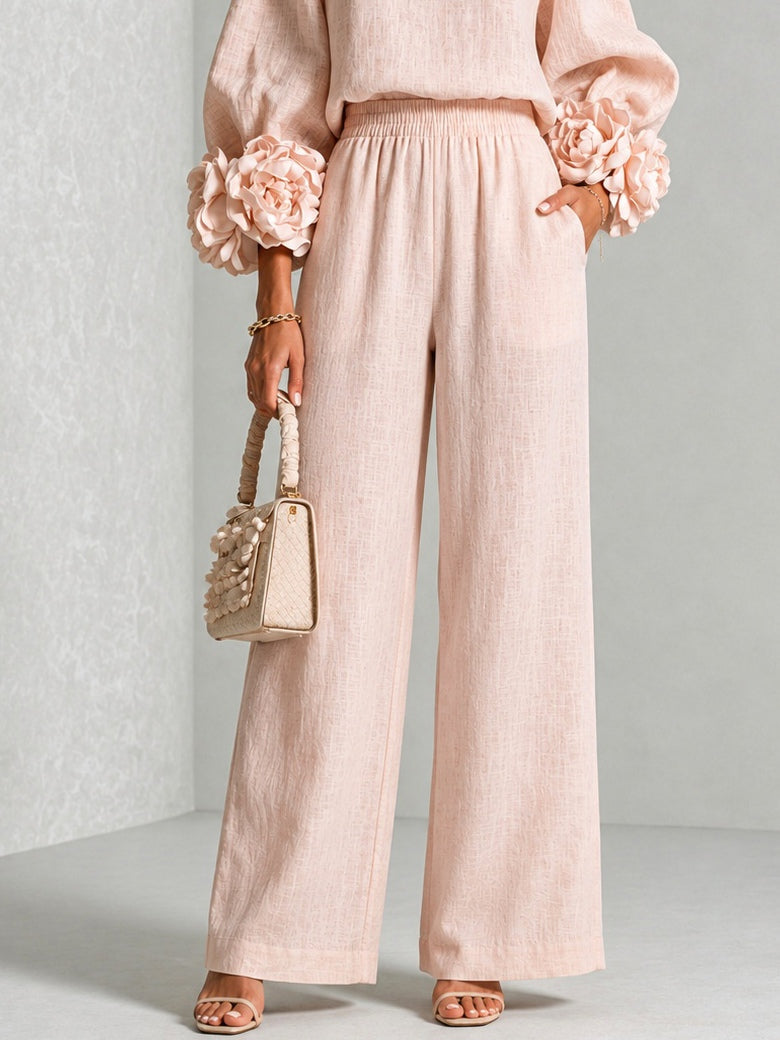 Rosalie - Set a Due pezzi con polsini floreali