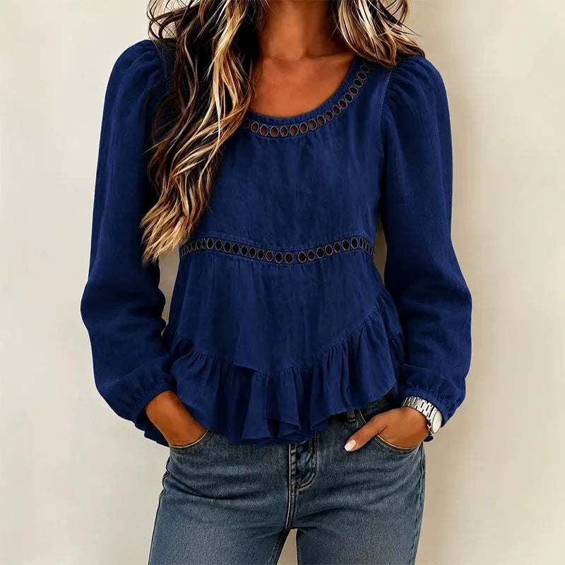 Genevelle - Blusa Ruffles Soft-Touch