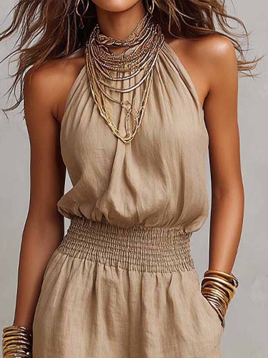 Valeria | Tuta Elegante con Scollo Halter