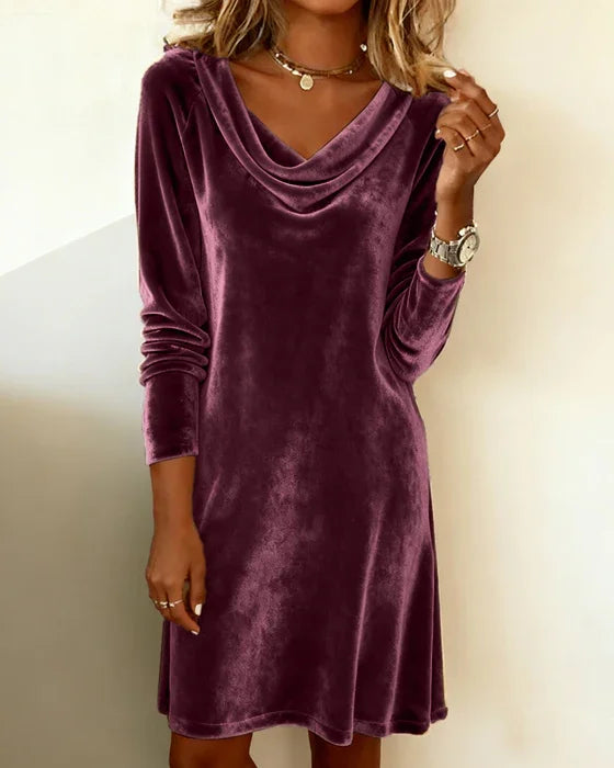 Frosina | Abito in Velluto dal Taglio Ampio