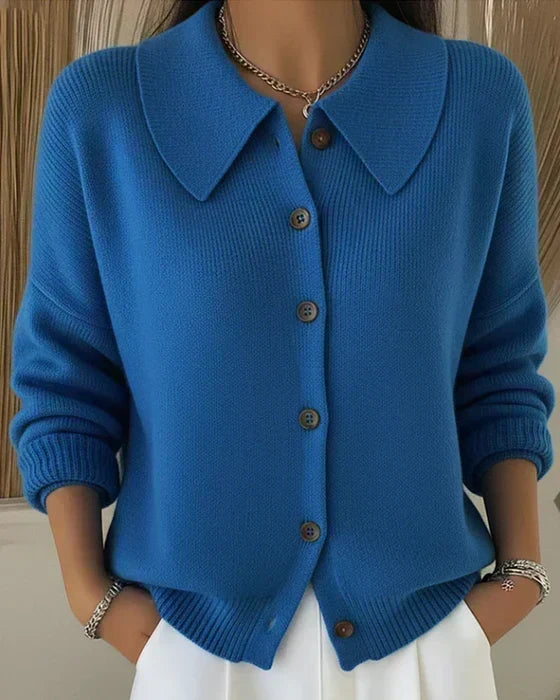 Claire™ | Cardigan con colletto a bottoni