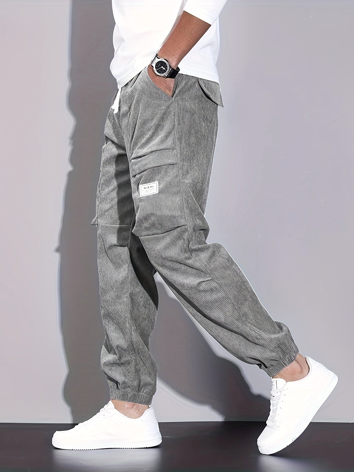 CORDUROY CARGO PANTS