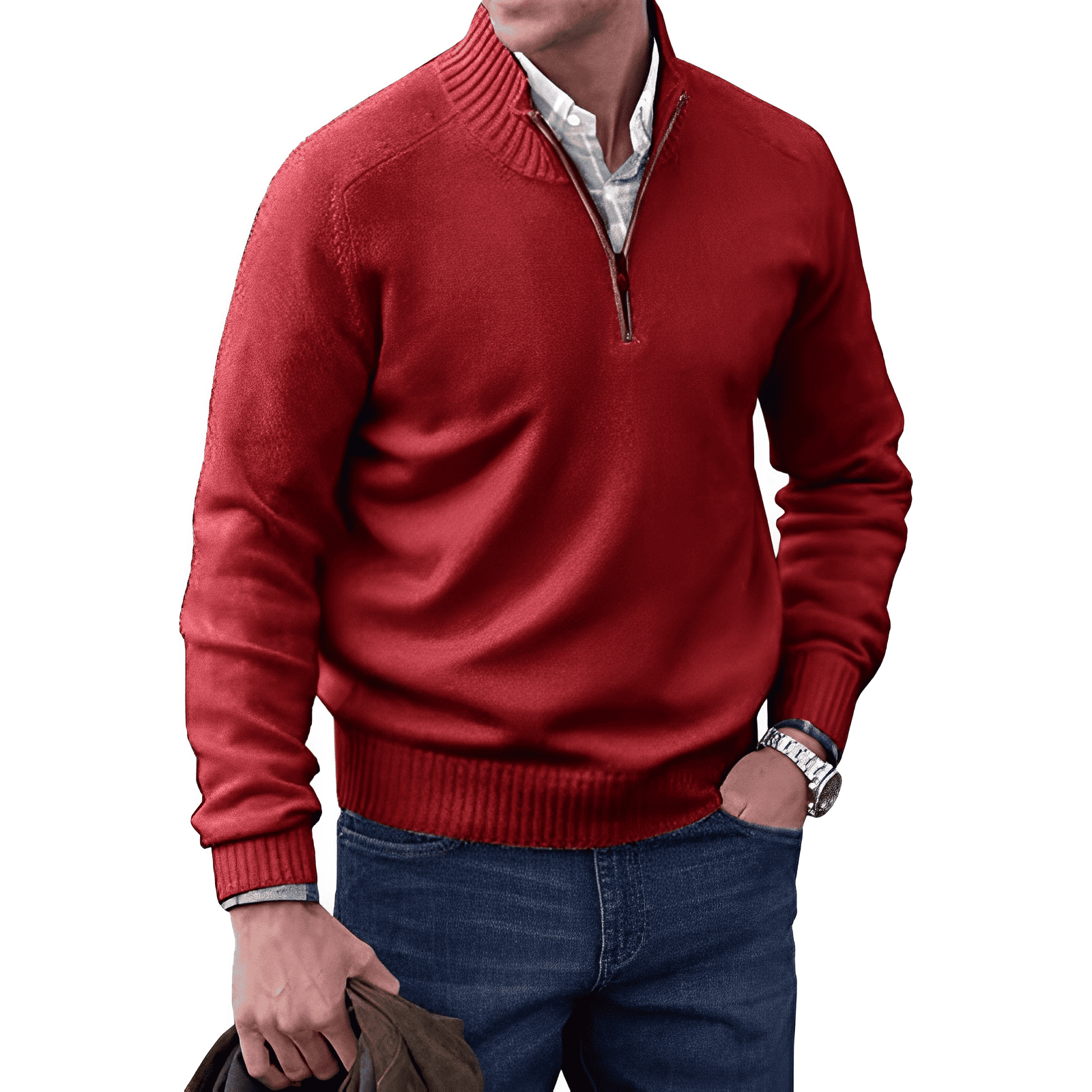 MODERN REGULAR-FIT ZIP PULLOVER | EFFORTLESS EVERYDAY ELEGANCE