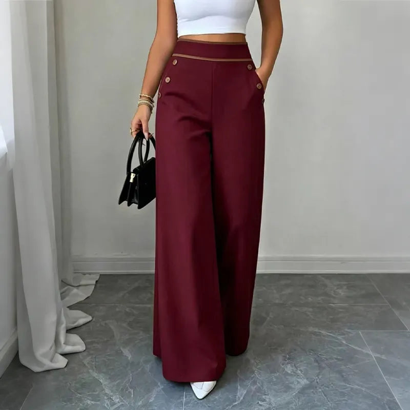 Oriessa - Pantaloni da Marinaio a Vita Alta