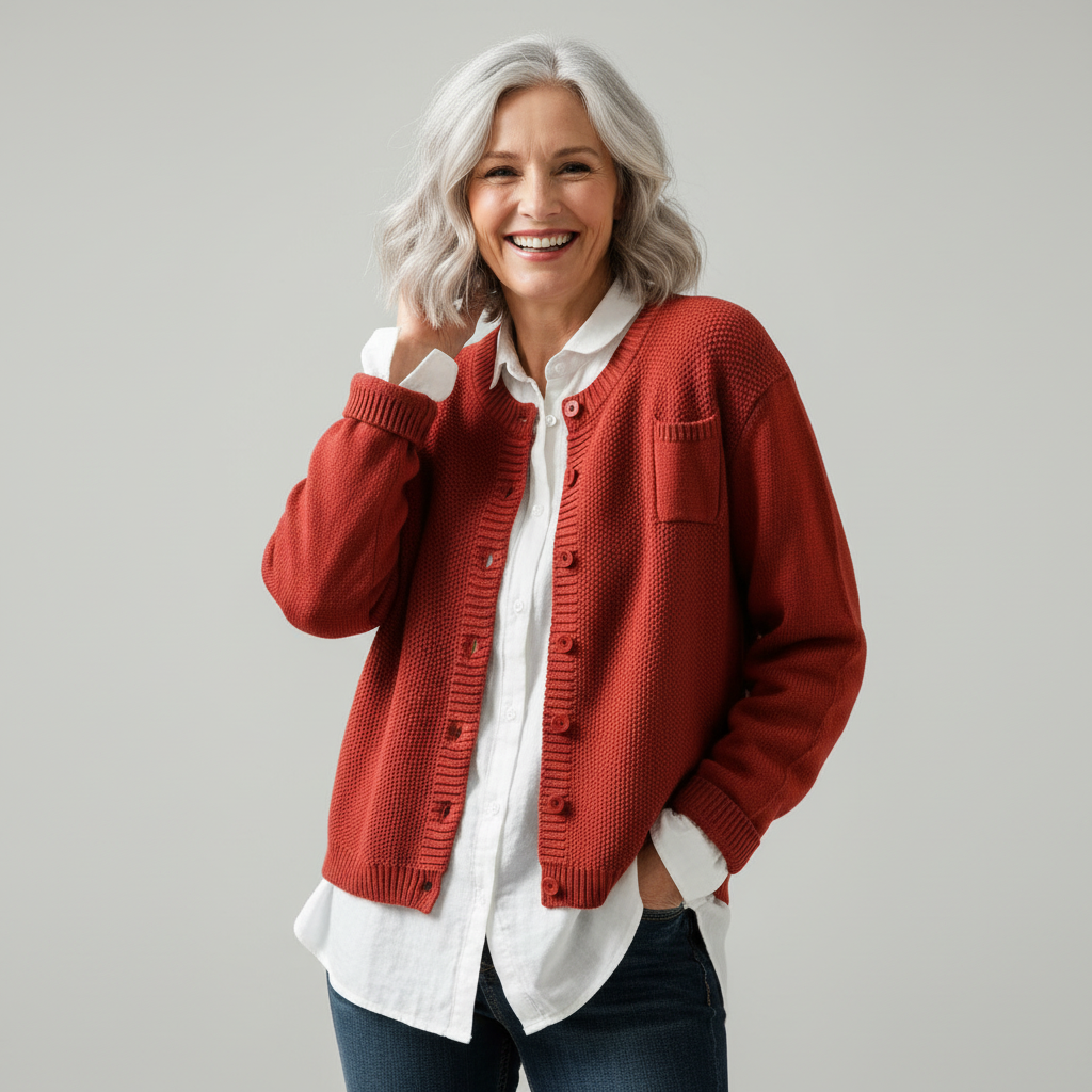 Berlinda™ Cardigan Accogliente in Maglia