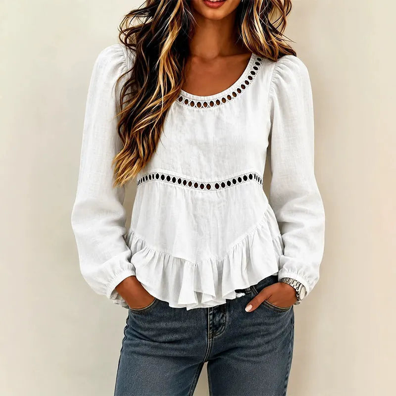 Genevelle - Blusa Ruffles Soft-Touch