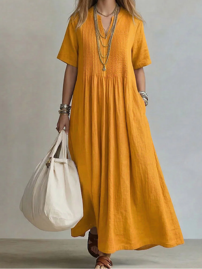 Noor | Abito Plissé Fluente ed Elegante