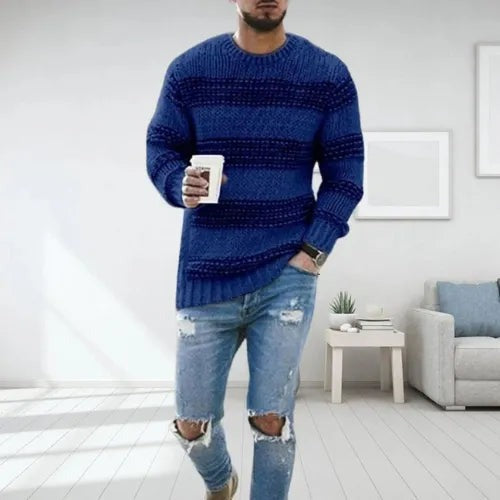 MODERN RELAXED-FIT KNIT | STRIPED SWEATER