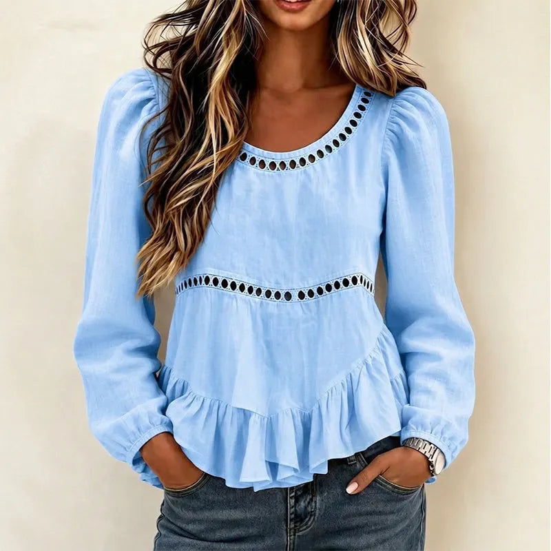 Genevelle - Blusa Ruffles Soft-Touch