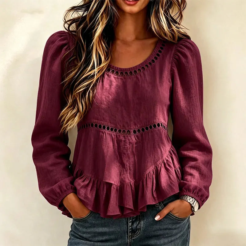 Genevelle - Blusa Ruffles Soft-Touch
