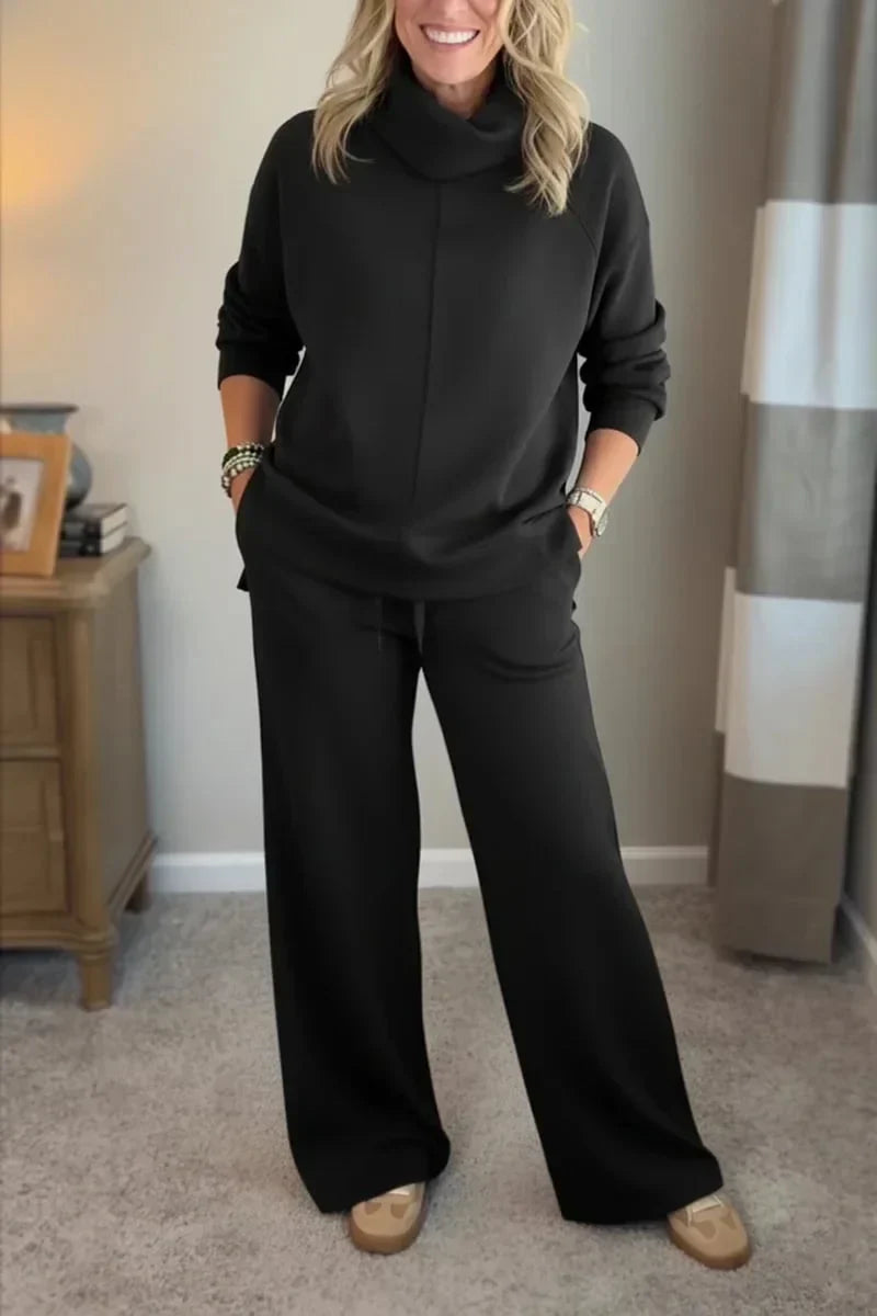 Sofia | Cozy Two-Piece Turtleneck Travel Set