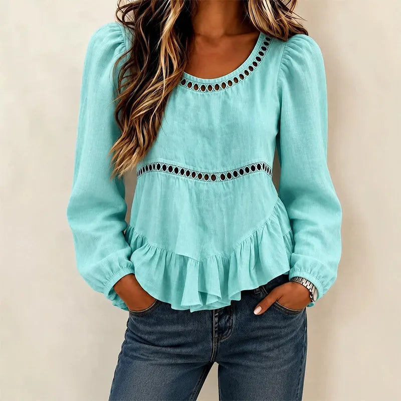 Genevelle - Blusa Ruffles Soft-Touch
