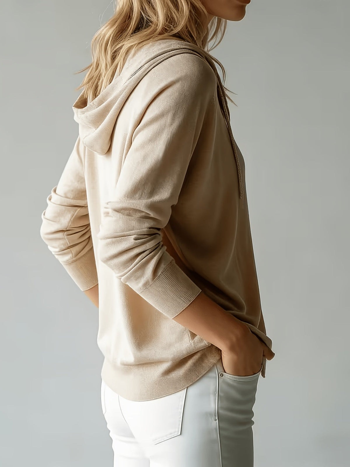 Sylvie | Cardigan Morbido con Cappuccio e Bottoni