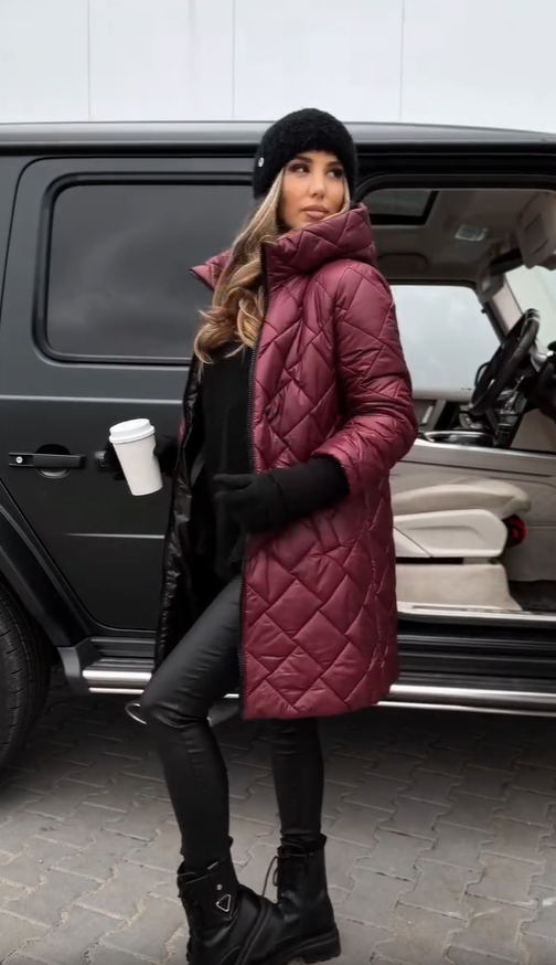 Bogna | Elegant Quilted Puffer Jacket with Hood