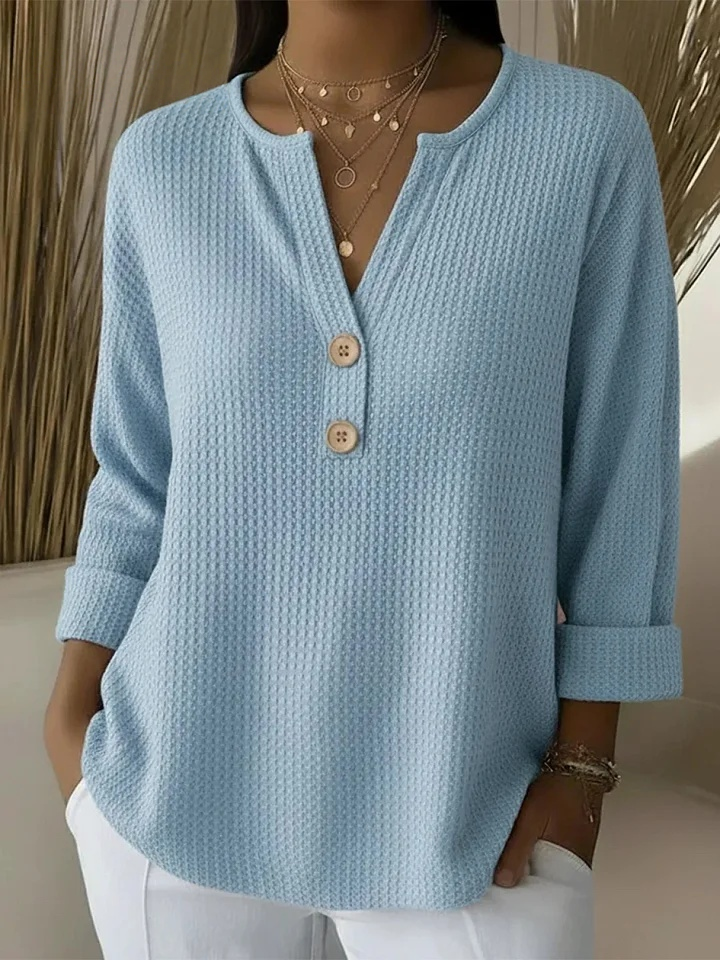 Lucinda™ | Maglia a Collo Bottonato