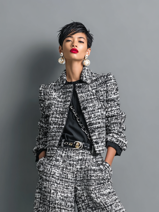 Lisette - Stylish Long Sleeved Jacket And Casual Pant