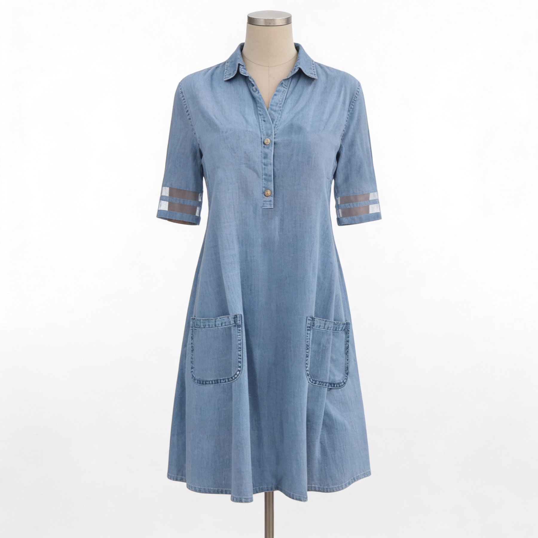 Serena | Abito chemisier in denim