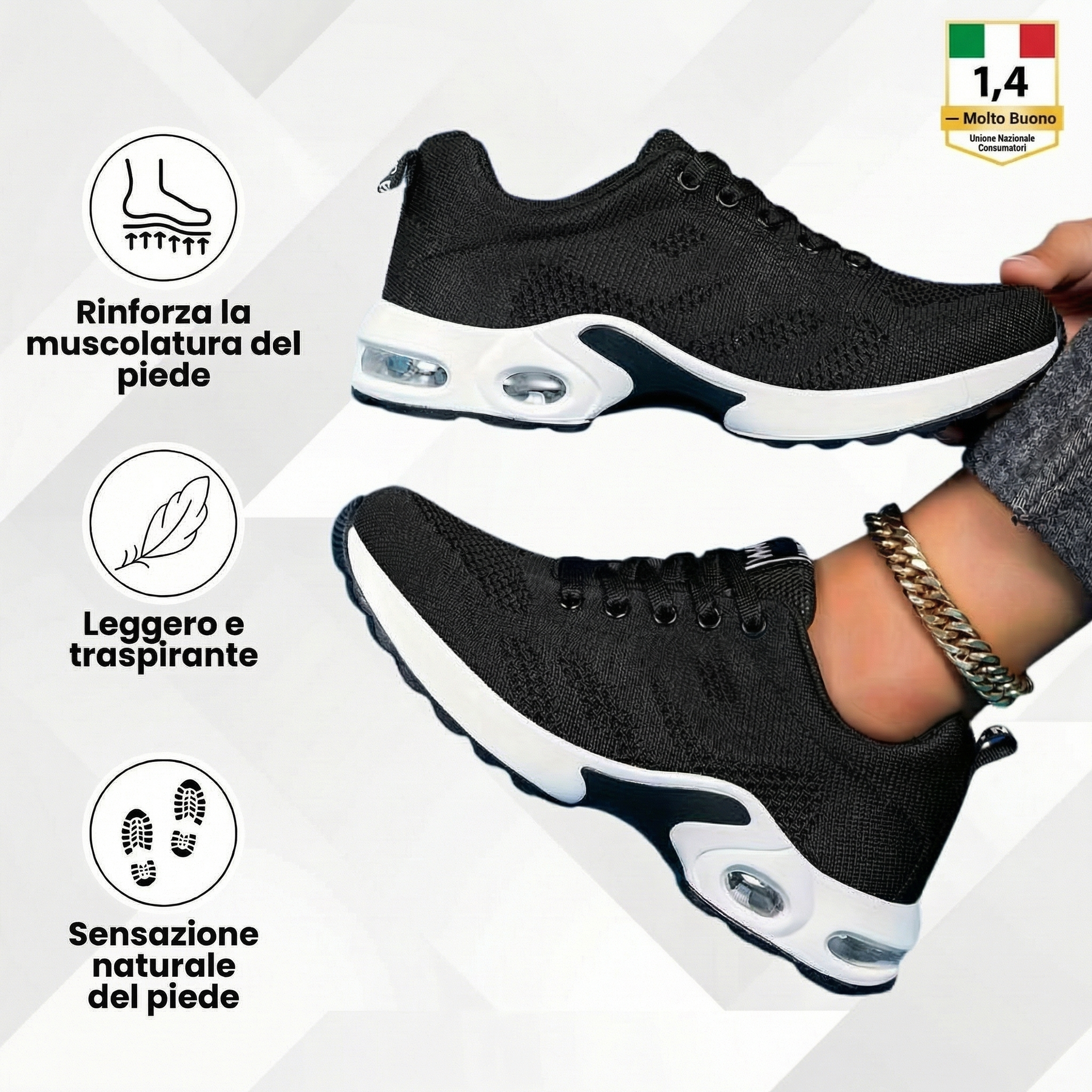 NUNZIA | SCARPE ERGONOMISCHE SENZA DOLORE