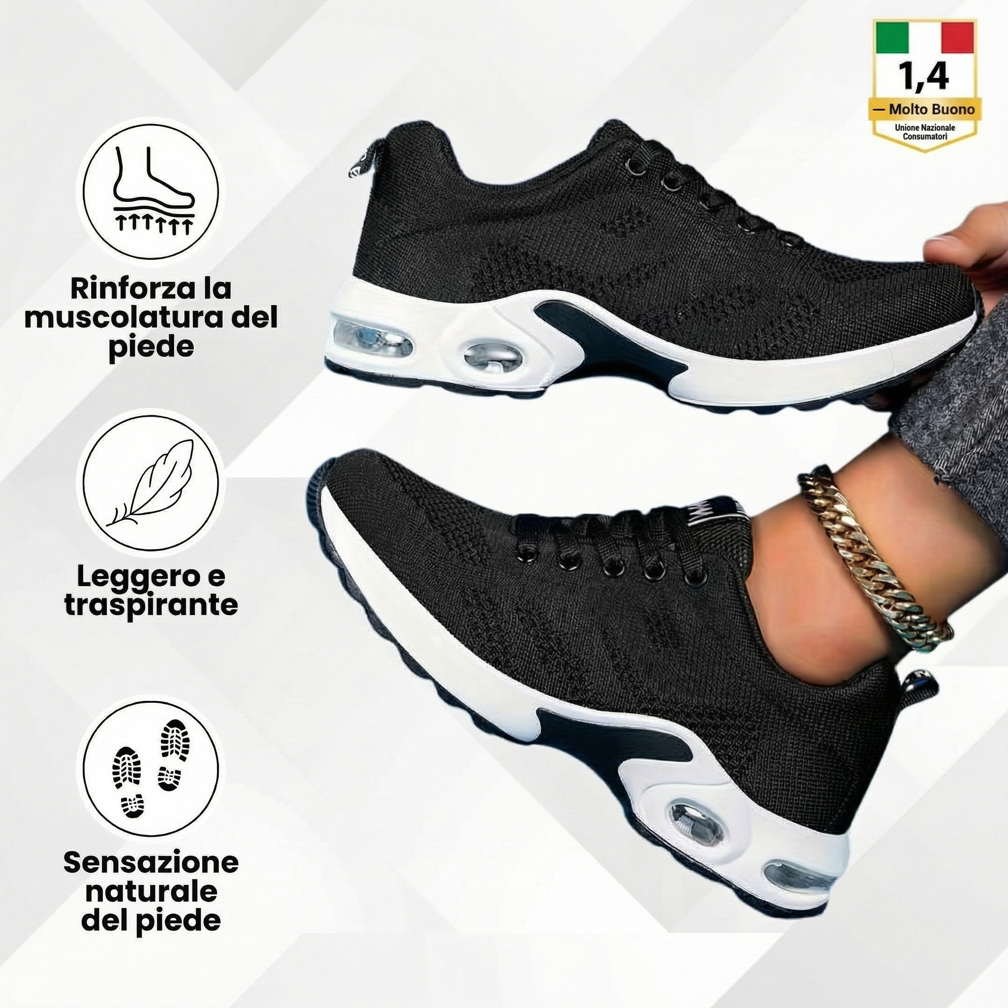 NUNZIA | SCARPE ERGONOMISCHE SENZA DOLORE