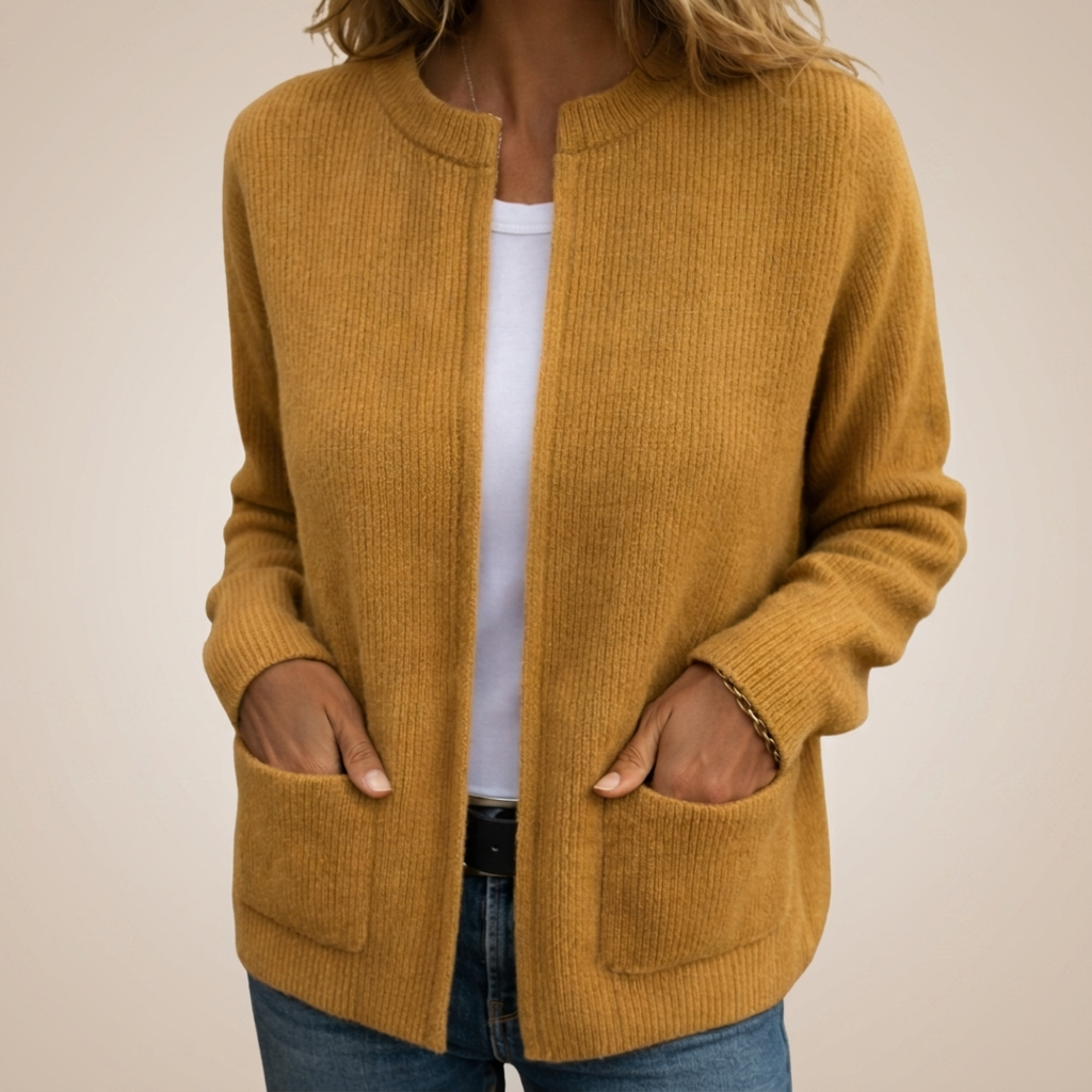 Juliette | Gilet Zip in Maglia Morbida