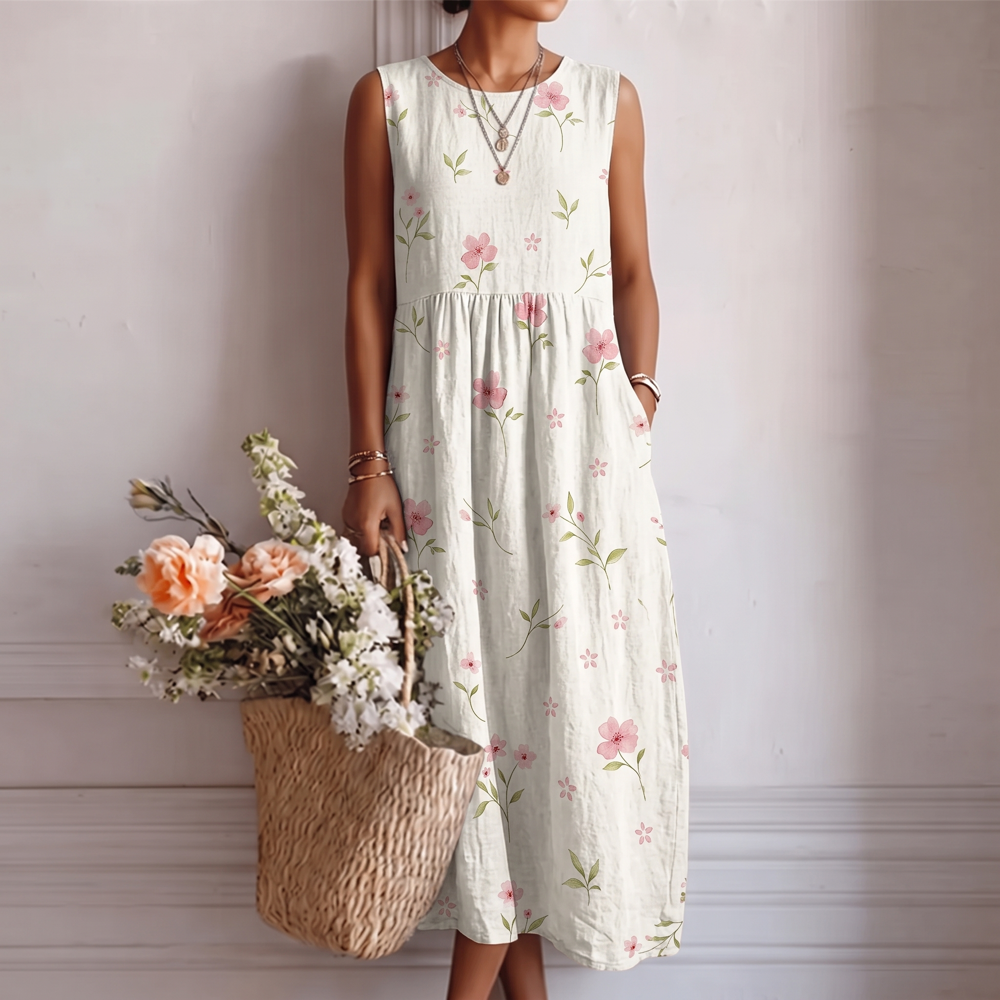 Elisa™ | Vestito Midi da Giorno a Giorno