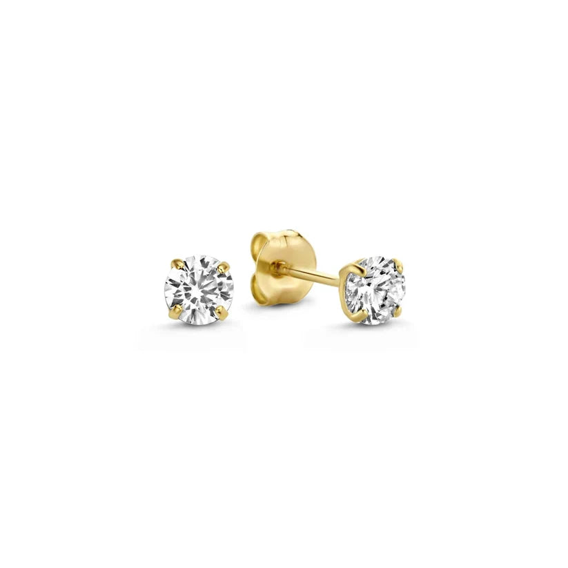 Moon Tears Stone Earrings Set | White Gold