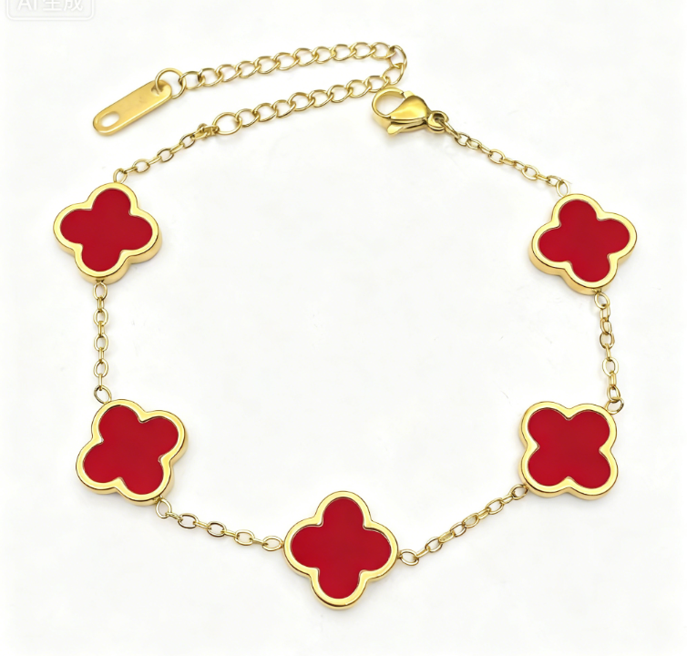 Silver Clover Bracelet