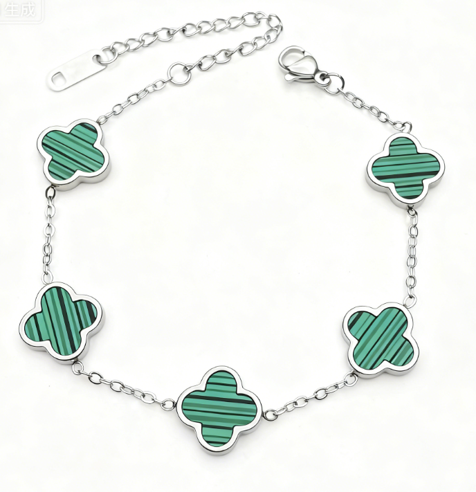 Silver Clover Bracelet