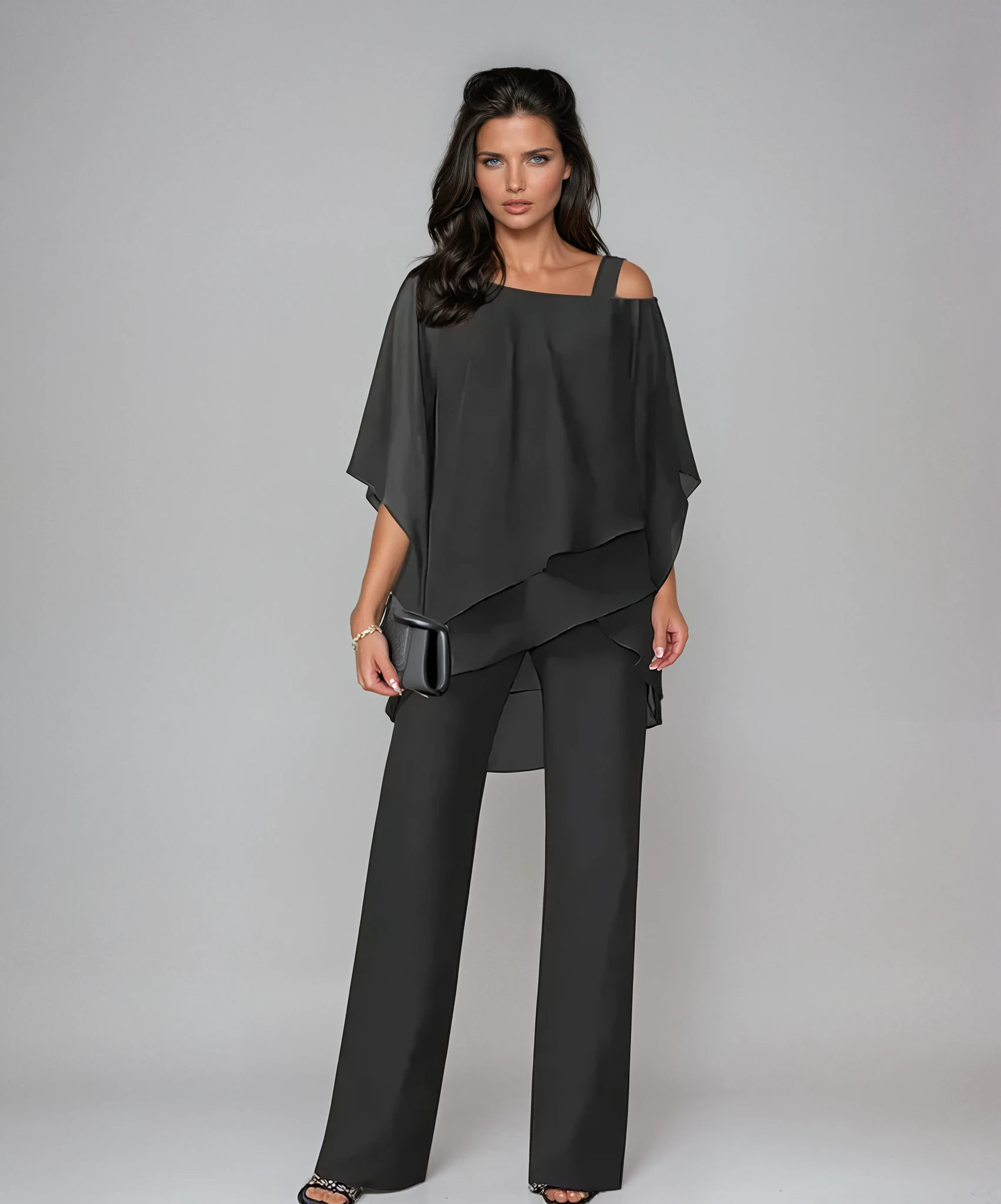 Cynthia | Elegant Layered Two Piece Dressy Summer Set