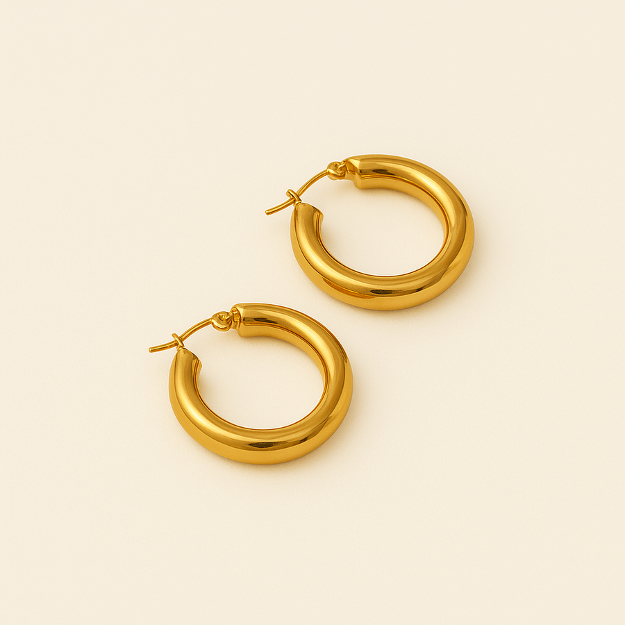 ALINA Golden Hoop Earrings