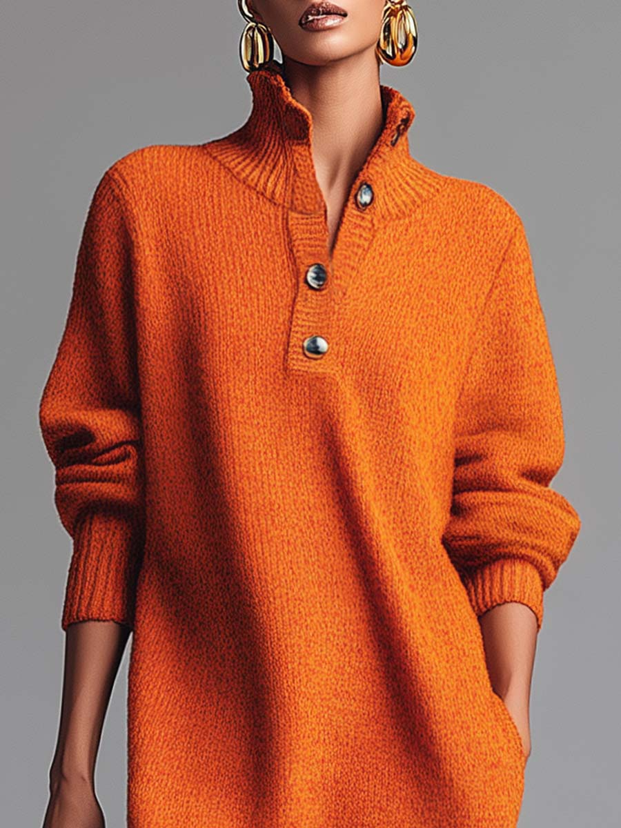 Maribelle™ | Soft Knitted Button Dress