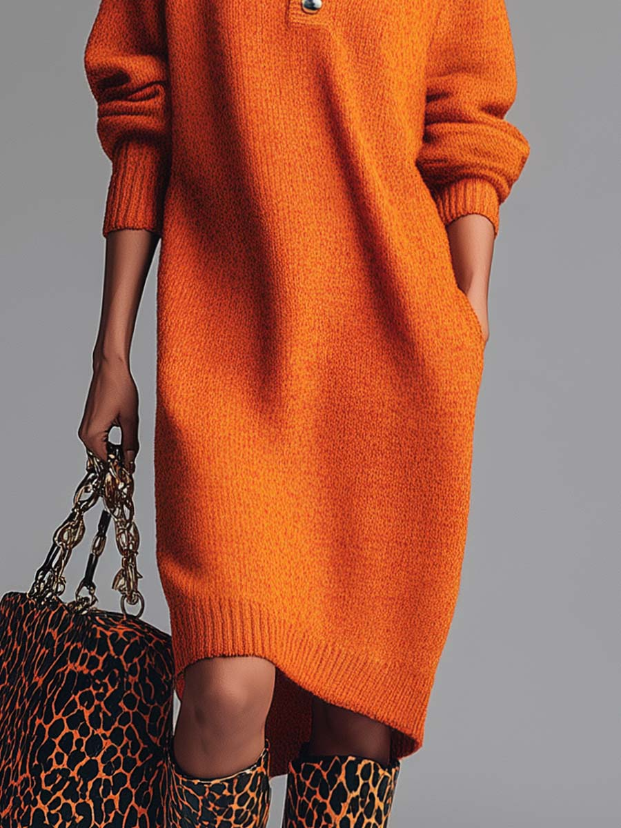 Maribelle™ | Soft Knitted Button Dress