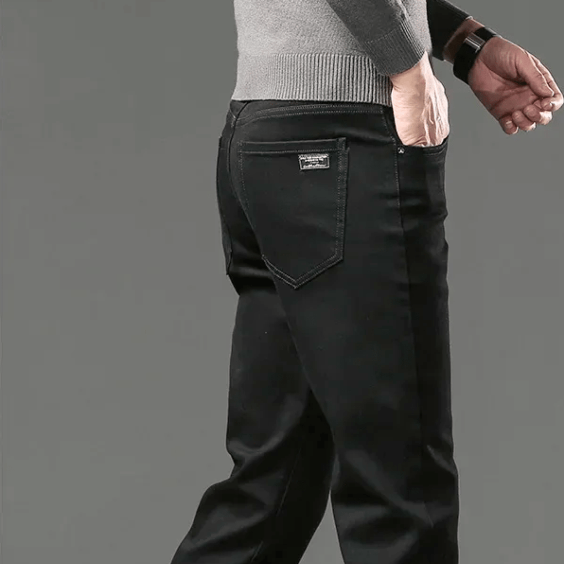 THERMAL DENIM PANTS