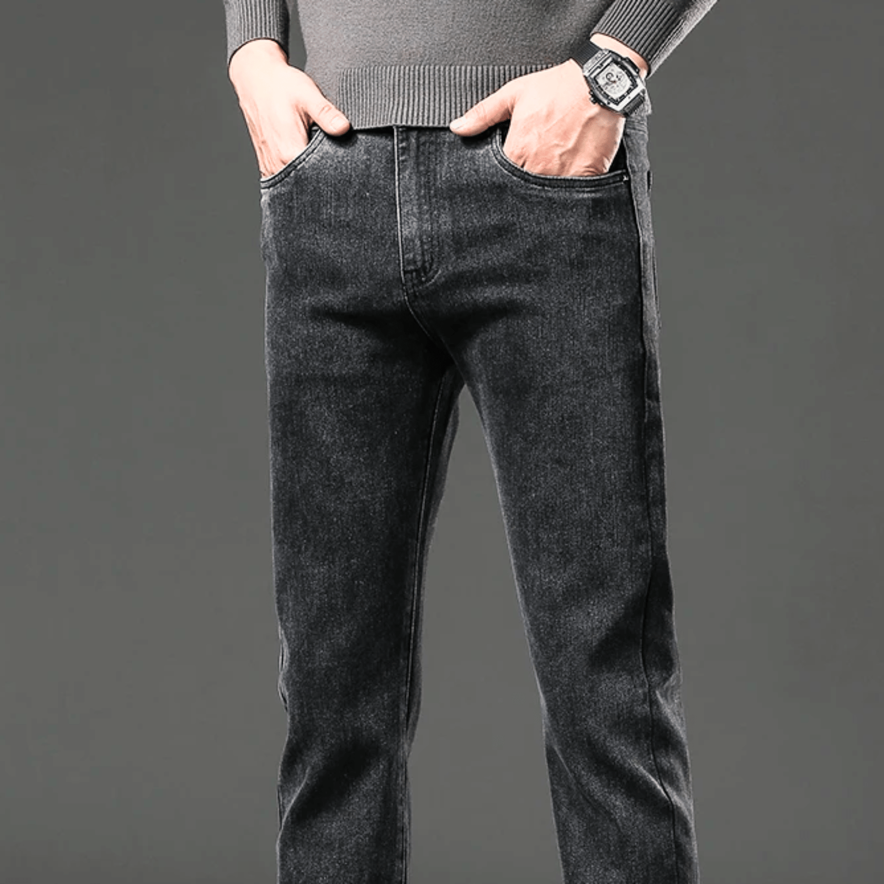 THERMAL DENIM PANTS