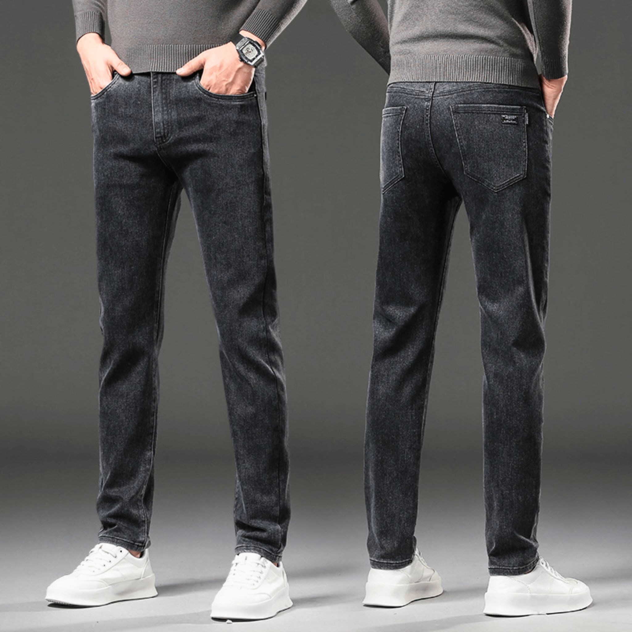 THERMAL DENIM PANTS