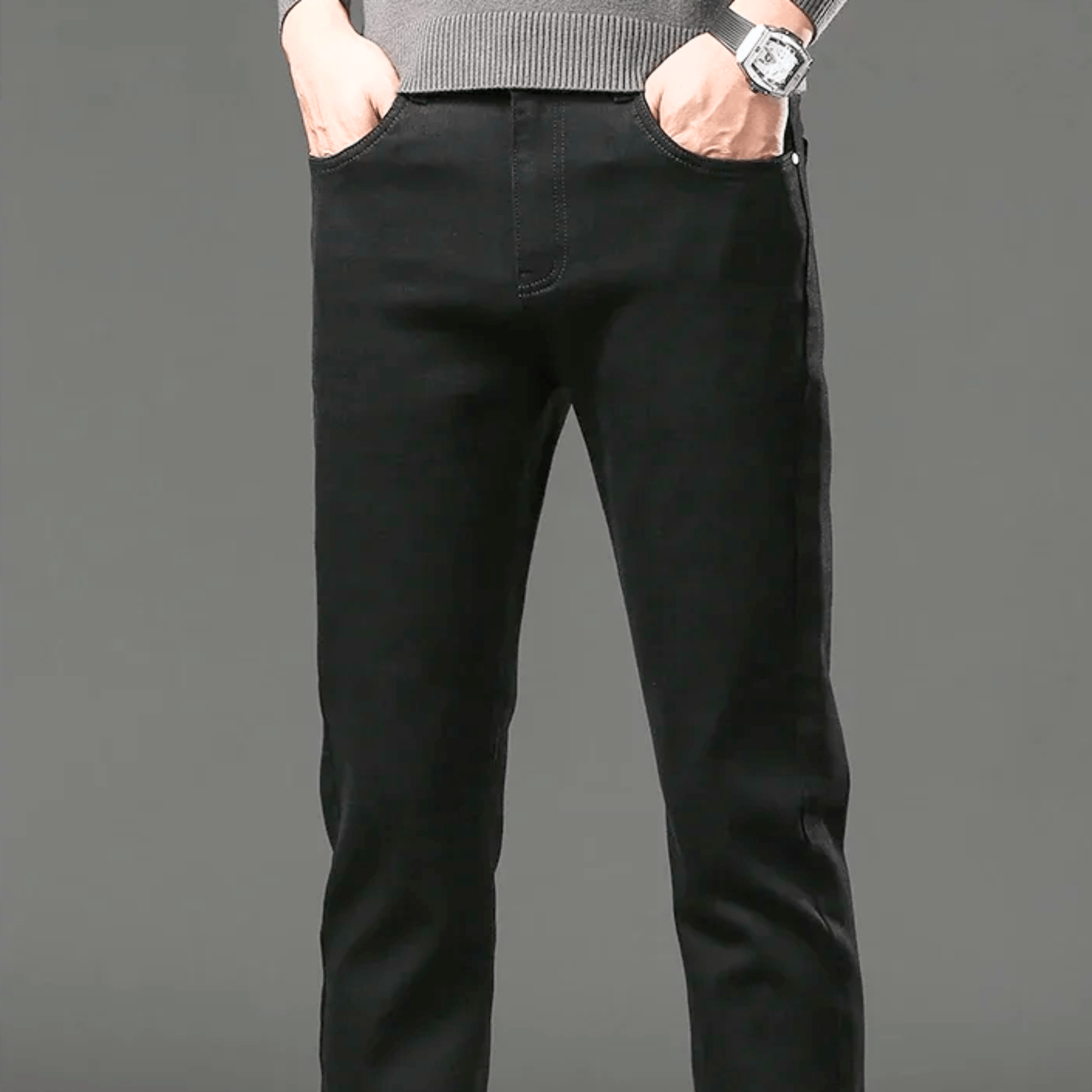 THERMAL DENIM PANTS